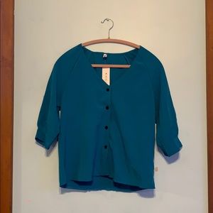 Women’s Large Blue Blouse
